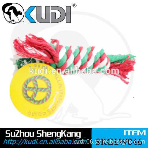 Wholesale soft braided colorful dog rope toy